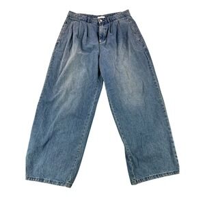 NWOT BDG Urban Outfitters Wide Leg Jeans Women's 31 Blue Denim High Waist School